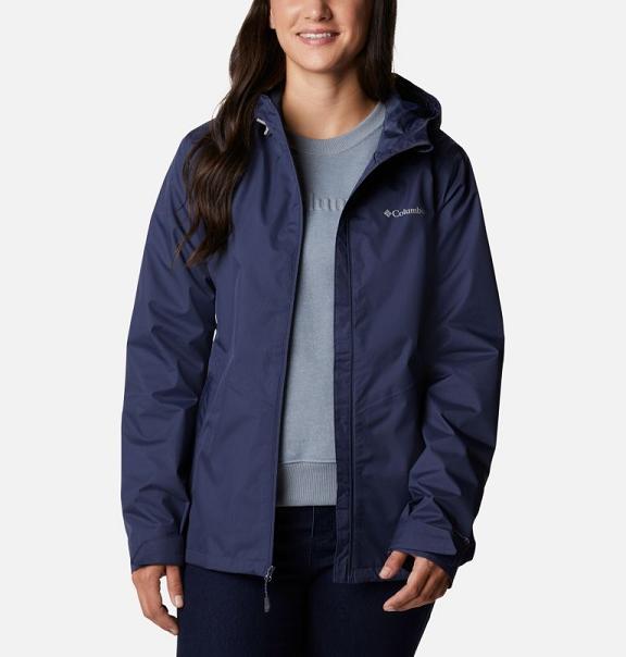 Columbia Inner Limits II Rain Jacket Blue For Women's NZ6438 New Zealand